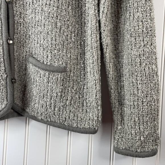 Michelle Richards Women’s Grey Long Sleeve Button Front Cardigan Sweater Size M - Picture 4 of 8